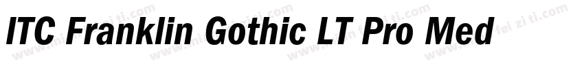 ITC Franklin Gothic LT Pro Medium字体转换